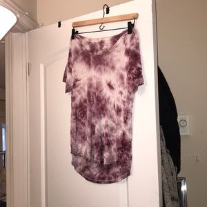 Tie dye mauve tee !